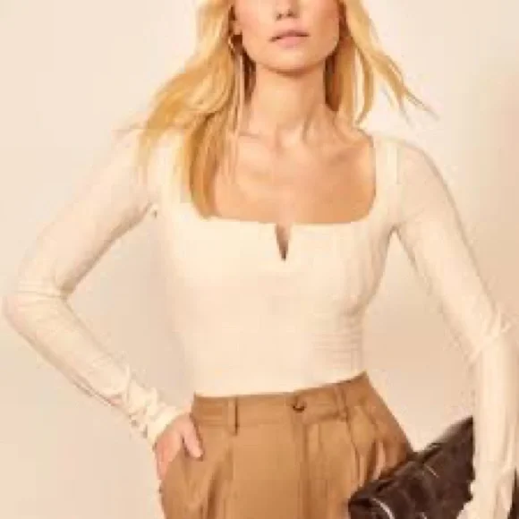 Reformation Ivory Delancey Top NWT - Picture 1 of 5